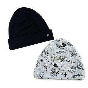 Kit Gorro Touca Preta e Gorro/touca Tattoo Old School