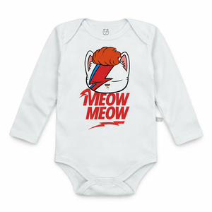 Body manga longa Gato Bowie