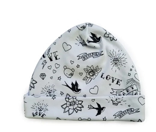 Kit Gorro Touca Preta e Gorro/touca Tattoo Old School