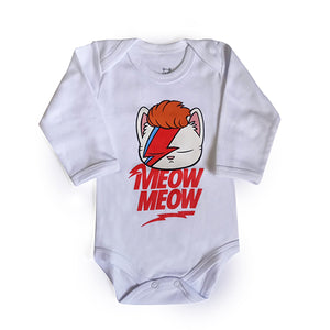 Body manga longa Gato Bowie