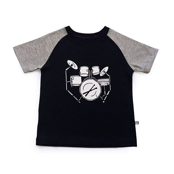 Camiseta Raglan Infantil Bateria