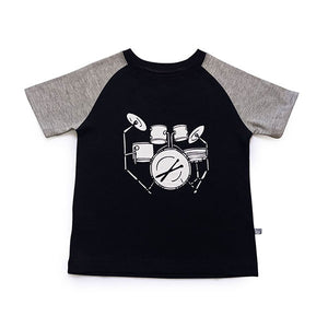 Camiseta Raglan Infantil Bateria
