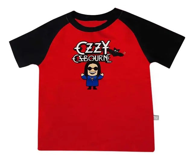 Camiseta Raglan Infantil Ozzy Osbourne