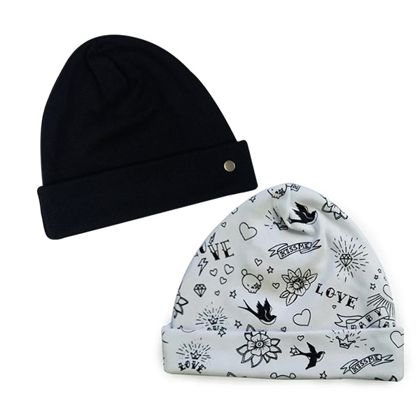 Kit Gorro Touca Preta e Gorro/touca Tattoo Old School