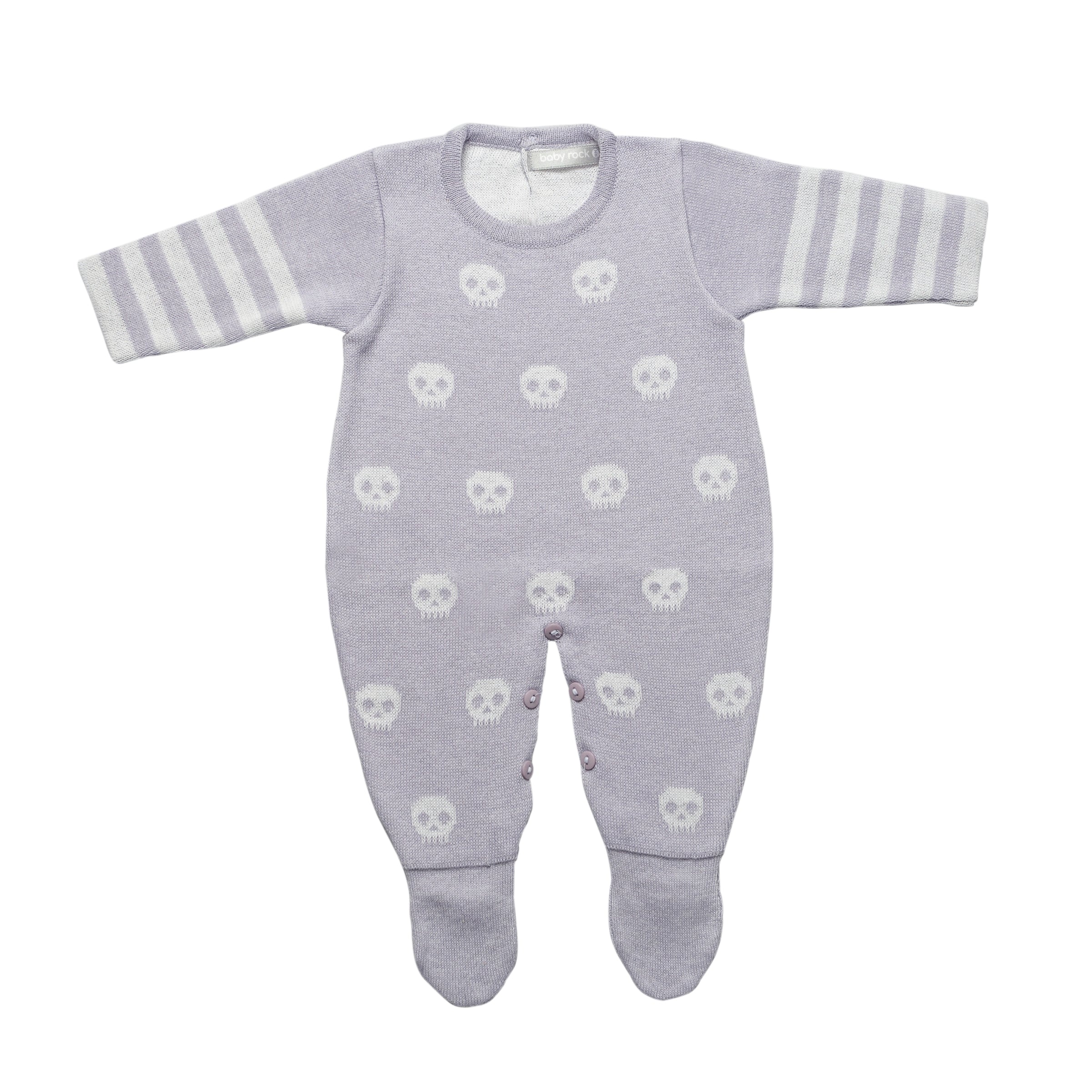 Kit Saida de Maternidade Lilás com Caveirinhas